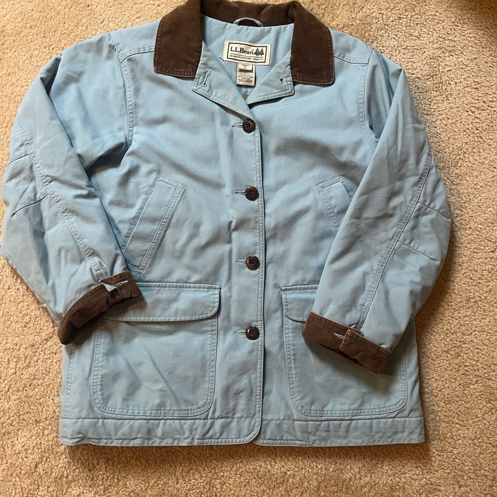 L.L Bean vintage blue chore coat